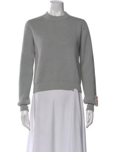 Pre-owned Golden Goose Crew Neck Sweater In Gray