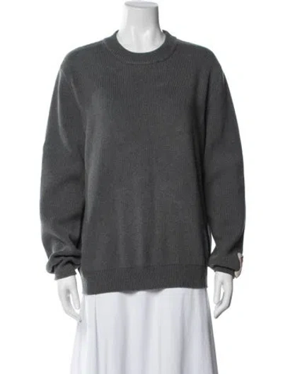 Pre-owned Golden Goose Crew Neck Sweater In Gray