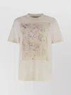 Golden Goose Crew Neck Floral Print Short Sleeves