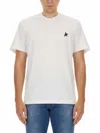 Golden Goose Regular-fit T-shirt With Minimalist Star Emblem In White