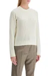 Golden Goose Sparkling Ribbed Knitwear Embellished Crystals In White