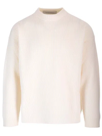 Golden Goose Crewneck Jumper In Heritage White