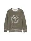 Golden Goose Crewneck Sweatshirt With Print In Green