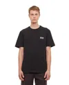 Golden Goose Crewneck T-shirt With Chest Logo In Black