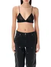 Golden Goose Crystal Braided Beaded Top In Black