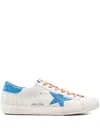 Golden Goose Crocodile-effect Star Low-top Sneakers In Gray