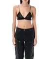 Golden Goose Crystal Braided Beaded Top In Black