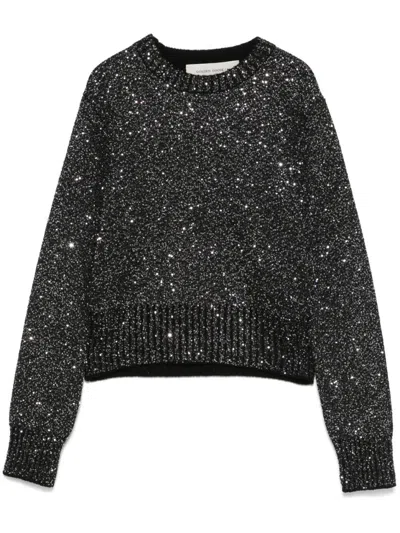 Golden Goose Women Sequined Wool Blend Jumper In Gray