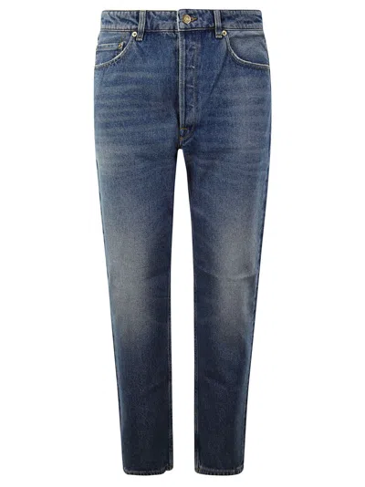 Golden Goose Cropped Flare Jeans In Blue
