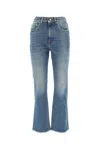 Golden Goose Embroidered Patch Cropped Jeans In 50100