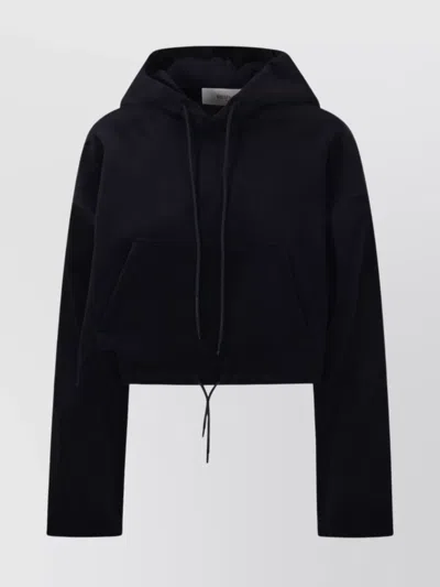Golden Goose Womens Black Chenille Sweatshirt With Embroidery On The Back In Navy