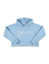 GOLDEN GOOSE CROPPED HOODIE WITH LOGO