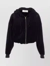 Golden Goose Cropped Knitwear With Hood And Pockets In Black