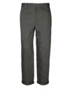 Golden Goose Cropped Straight Leg Trousers With Concealed Zip