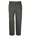 Golden Goose Cropped Straight Leg Trousers With Concealed Zip