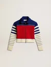 Golden Goose Long-sleeved Sweater Coat In Red