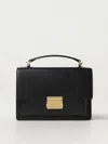 Golden Goose 'venezia' Black  Hand Bag With Lettering Logo And Clasp Closure In Black