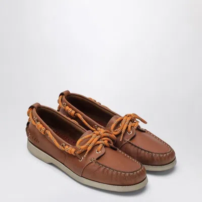 Golden Goose Cruise Stitched Toe Penny Suede Loafers In Brown