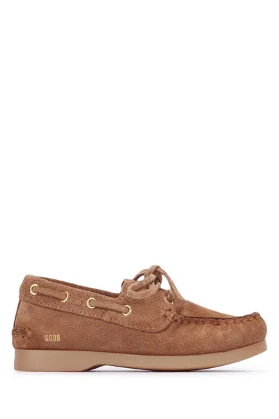 Golden Goose Kids' Cruise Loafer Suede Leath In Brown