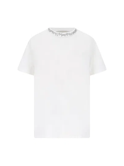 Golden Goose Crystal Detail T-shirt In White