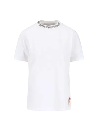 GOLDEN GOOSE CRYSTAL DETAIL T-SHIRT