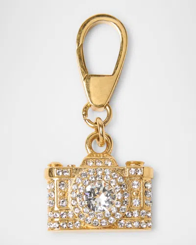Golden Goose Crystal-embellished Camera Bag Charm In Multi