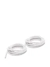 Golden Goose Crystal-embellished Shoe Laces In Silver