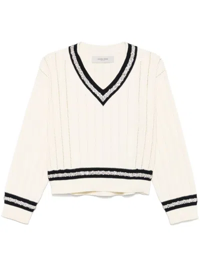 GOLDEN GOOSE CRYSTAL-EMBELLISHED SWEATER