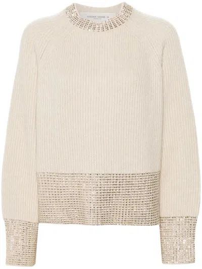 GOLDEN GOOSE CRYSTAL-EMBELLISHED SWEATER