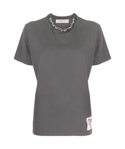GOLDEN GOOSE GOLDEN GOOSE DELUXE BRAND CREWNECK SHORT-SLEEVED T-SHIRT