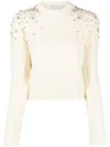 Golden Goose Ivory Virgin  Wool Sweater For Woman In Neutrals