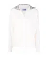 Golden Goose Crystal-embellished Zipped Sweatshirt In White