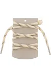 Golden Goose Crystal-embellishments Shoelaces In Neutral