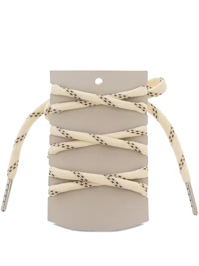 Golden Goose Crystal-embellishments Shoelaces In Neutral