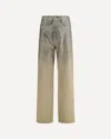 Golden Goose Straight-leg Pants With Gradient Crystal Embellishment In Brown