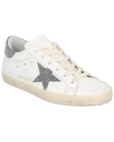 Golden Goose Crystal Superstar Leather Sneaker In White