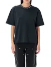 Golden Goose Round Neck T-shirt In Cotton In Black