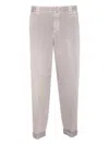 Golden Goose Trousers With Rolled Cuffs And Pockets In Neutral
