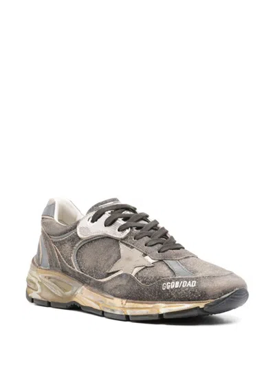 GOLDEN GOOSE GOLDEN GOOSE 'DAD' BLACK LEATHER BLEND SNEAKERS