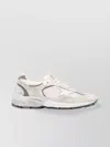Golden Goose Dad-star Man In White And Gray Suede And White Leather Star In Multi