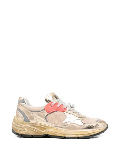 Golden Goose Running Dad Sneakers Net Leather Star Sole In Multi