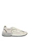 Golden Goose White Low-top Sneakers With Suede Inserts And Side Star In Leather Man In Gray