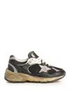 Golden Goose Dad-star Sneakers In Mesh And Nappa Leather In Blue