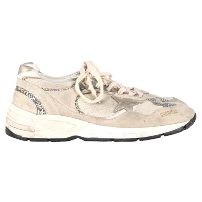 Golden Goose Dad-star Sneakers In Beige Suede