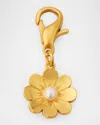 Golden Goose Daisy Pearl-embellished Bag Charm In Gold