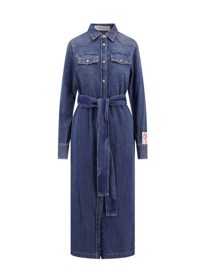 Golden Goose Dana Denim Chemisier Dress In 50100