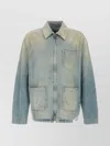 Golden Goose 'mackenzie' Denim Jacket Featuring Faded Effect In Blue
