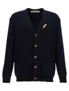 Golden Goose Daniel Cardigan With Decorative Brooch