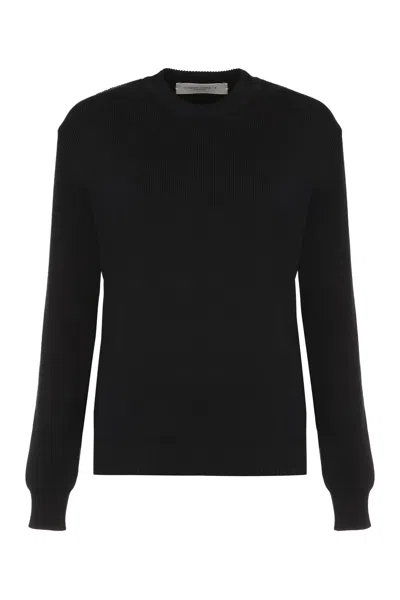 Golden Goose Dany Cotton Crew-neck Sweater In Black