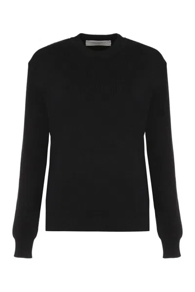 Golden Goose Dany Cotton Crew-neck Sweater In Blue